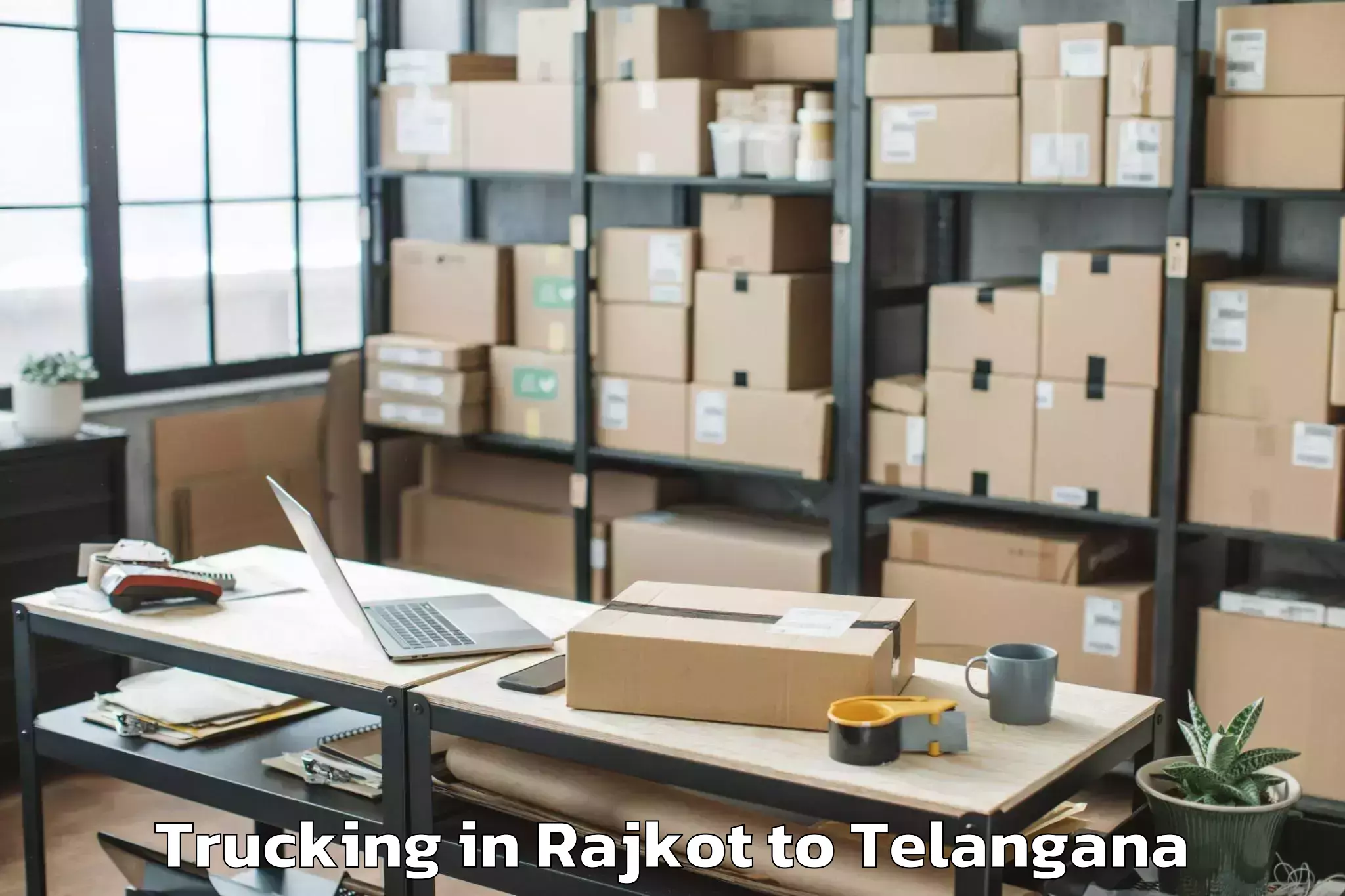 Leading Rajkot to Tadoor Trucking Provider